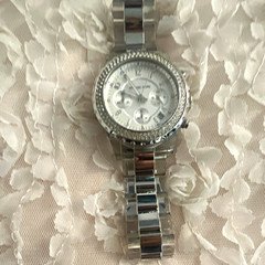 Michael Kors Parker Women’s Quartz Chronograph Silver Dial SS Bracelet