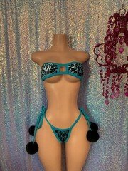 Micro bikini g string Pom Pom exotic dancewear