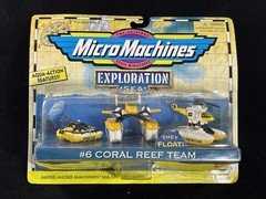 Micro Machines Galoob 1998 Explorers Exploration Earth #6 Coral Reef Team Set