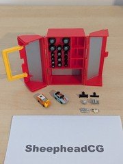 Micro Machines Speed Shop Tool Box Set/Build Your Own - 100% Complete - VGC!