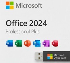 Microsoft Office 2024 Pro Plus - USB Drive - Lifetime - 3 Users  - Windows 10/11