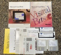 Microsoft Visual BASIC 1.0 for Windows 1991 5.25" Floppy Disks