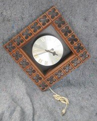 Mid Century Modern Arthur Umanoff Howard Miller Wall Clock 1960s WORKS