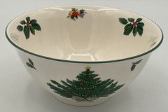 MIKASA Heritage Christmas Story 5.25" Nut Bowl NICE Fast Free Shipping!