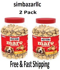 Milk-Bone Marosnacks Dog Treat with Peanut Butter Flavor - 40oz each - 2 Pack