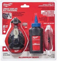 Milwaukee 48-22-3993T Aluminum Chalk Reel Kit 100ft Line Blue Chalk Refill