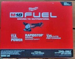  Milwaukee M18 FUEL 4-1/2” / 5” Angle Grinder 2880-20 (Tool-Only, Brushless)
