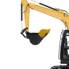 Mini Excavator Bucket with Metal Teeth Digging Bucket Attachments 300mm/11.81in
