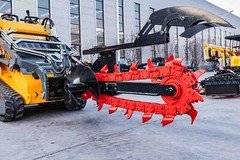 Mini Skid Steer Loader Attachments Trencher Agricultural Rotary Loader Trencher