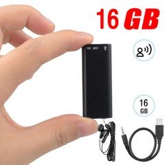 Mini Spy Hidden Audio Recorder Voice Activated Office Listening Device 16GB US