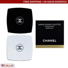 Miroir Double Facette Compact Mirror (Black & White) – New in Box