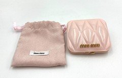Miu Miu Cosmetic  Beauty Makeup Compact Double Face Mirror ~ Pink