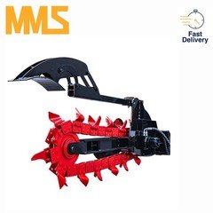 MMS Trencher Attachment for Mini skid Steer Quick Attach Soil Ditch Digging Tool