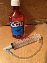 MOBIL JET OIL II 6OZ CHRYSLER CROSSFIRE SRT-6 SUPERCHARGER SYRINGE SLK32 AMG !!!