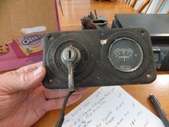 Model T Ford Dash Panel Ignition Switch & Ammeter Gauge 1919-1925