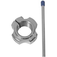 Modquad Locking Axle Nut - Polished AX1-3