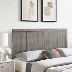 Modway Mod-6216-Gry Robbie Twin Wood Headboard Gray