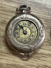 Monogramed Wadsworth Referee Gold Filled Yellow Gold Pocket Watch - Working