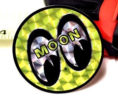 Mooneyes 1.6" PrisMOONs Prism Decal Sticker Metal Flake Moon Officially Licensed