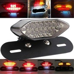 Motorcycle 16 LED ATV Tail Turn signal Brake License Plate Integrated Light US D