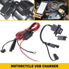 Motorcycle Phone Charger USB QC3.0 ATV USB Port for Phone Tablet GPS