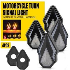 Motorcycle Sequential Flash Amber 4PCS LED Flowing Turn Signal Blinker Light USA