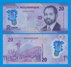 Mozambique 20 meticais P 155, 2024 UNC Polymer