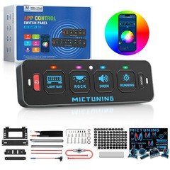 MS App Control 50FT 4Gang RGB Switch Panel LED Flash Strobe Circuit Relay System