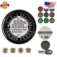 Multi-Function 85mm GPS Speedometer Gauge - Voltmeter, Temp, Fuel, Oil Pressure