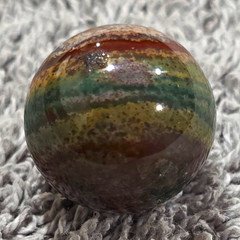 Multicolor Swirl Glass Toy Marble, Green & Brown, Ages 4-7 and 8-11 Years