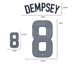 Name&Number Set For USMNT World Cup 2012 Home&Away Top Football Soccer