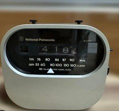 National Panasonic RC-706 Clock Radio Space Age Mid Century Modern Japan