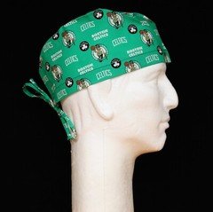 NBA Boston Celtics Mini Logo on Green Theme Scrub Hat