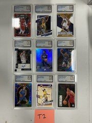 NBA LOT : 9 MPE GRADED CARDS (Iverson, Curry, Etc - Lot T2)