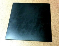 Neoprene Rubber Solid Flex Sheet 1/8" Thick x 8" x 8" Sq Pad  60 Duro Std 