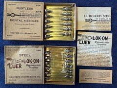 Neutype Lurgard  Syringe Hypodermic Dental Anesthetic Needle lot D109 LAST PAIR