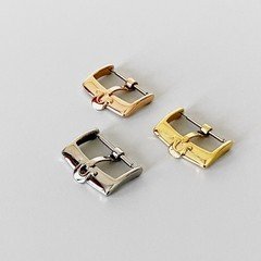 New 14mm 16mm 18mm 20mm Stainless Steel Watch Strap Buckle For Omega Silver