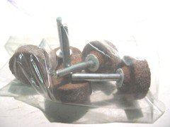 NEW 5PSCS ALUMINUM OXIDE MOUNTED GRINDING STONES 1-1/2 OD X 1/2 W X 1/4" P8375
