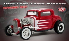 New Acme 1:18 Scale 1932 Ford 3 Window - Peppermint Twist A1805026