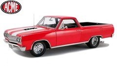 New Acme 1:18 Scale 1965 Drag Outlaw Chevrolet El Camino (Red) A1805411
