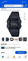 New Black Casio Watch
