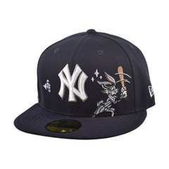 New Era Looney Tunes NY Yankees Bugs Bunny Men's Fitted Hat Navy