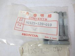 NEW Genuine Honda OEM 90125-120-010 Bolt,Stud (5) S/S 90125-120-020