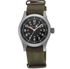 New Hamilton Khaki Field Mechanical Black Dial Fabric Men's Watch H69439931