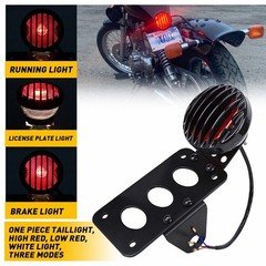 NEW Motorcycle LED Tail Brake Light License Plate Bracket for Honda Bobber BMW K