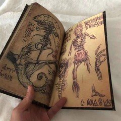 New Necronomicon ResinDark Magic Book Demon Evil Dead Summon Book Horror Prop