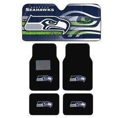 NEW NFL SEATTLE SEAHAWKS Car Truck Carpet Floor Mats & Windshield Sun Shade