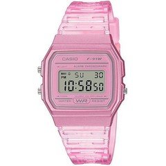 New No Box Casio CASIO Wristwatch Men s Women s F 91WS 4 Quartz Pink