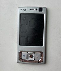 New  Nokia N95 Front Housing Cover Silver Metal
