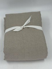 New Pottery Barn Belgian Flax Linen Blackout Curtain  50x108 (1 Panel) Dark Flax